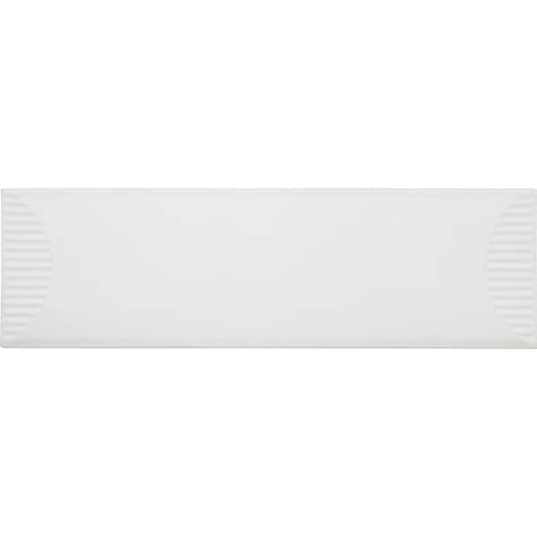 Daltile Stencil White 4 in. x 12 in. Glaze Porcelain Half Moon Floor and Wall Tile (511.28 sq. ft./pallet)