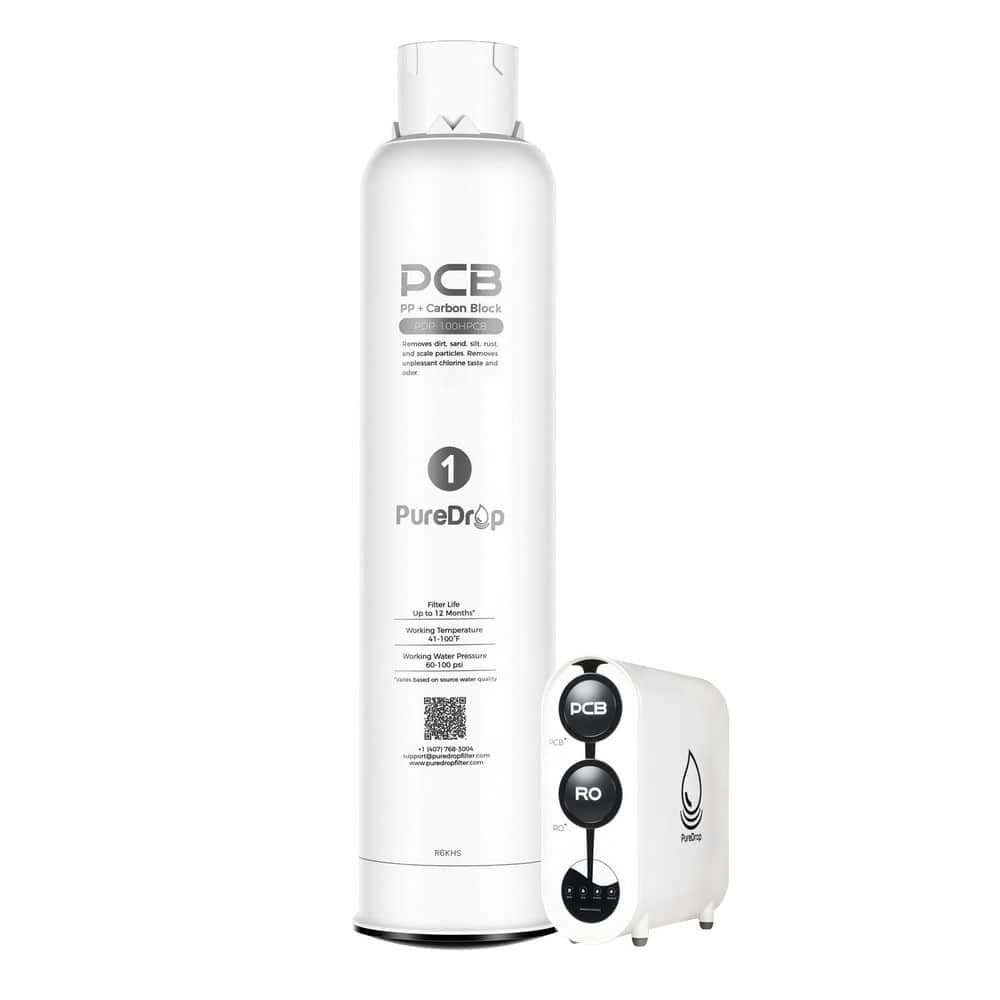 Replacement Water Filter, PP & Carbon Block Composite Filter for PDR-100HRO Under Sink RO Water Filtration System price history on PriceWatchPro