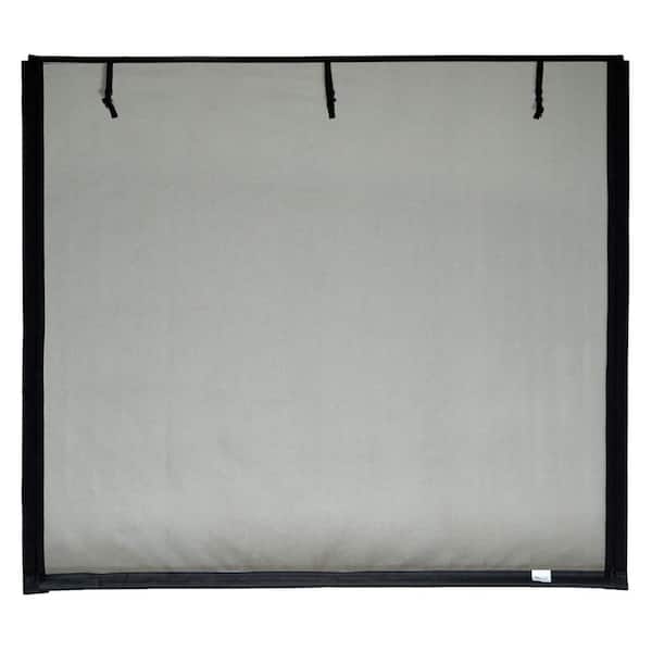 Fresh Air Screens 10 ft. x 8 ft. Stationary Garage Door Screen with 2 Zippers and Vinyl Rod Pocket
