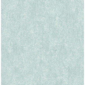 Meyer, Ludisia Teal Brushstroke Texture Paper Non-Pasted Wallpaper Roll (covers 56.4 sq. ft.)