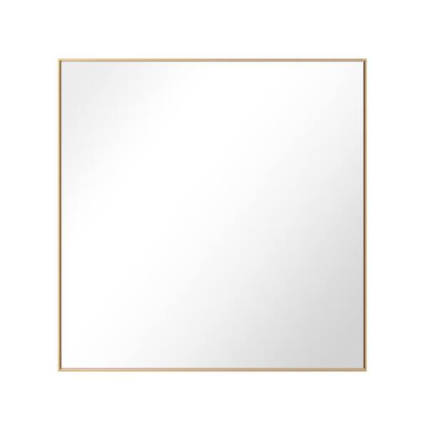 GETLEDEL 36 in. W x 36 in. H Modern Medium Square Aluminum Framed Wall