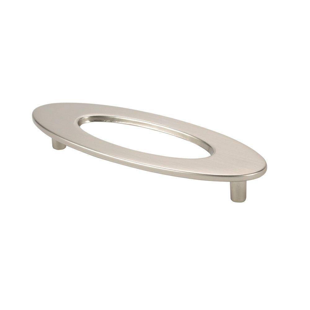 UPC 817630010053 product image for TOPEX 3.77 in. Center-to-Center Italian Designs Collecti-to- Satin Nickel Oval C | upcitemdb.com