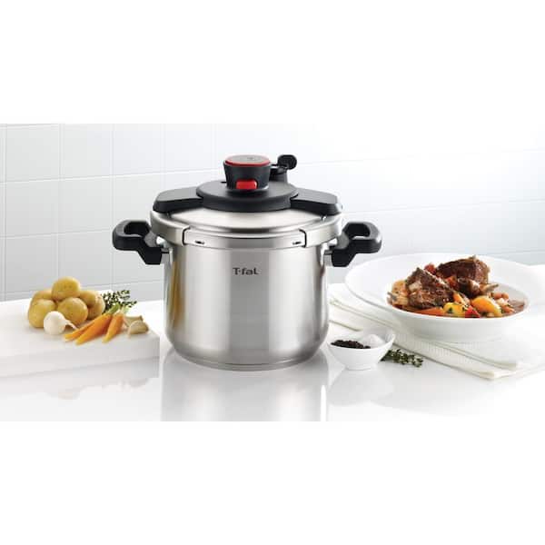 T-fal 8 qt. Stainless Steel Stove Top Pressure Cooker with Steam
