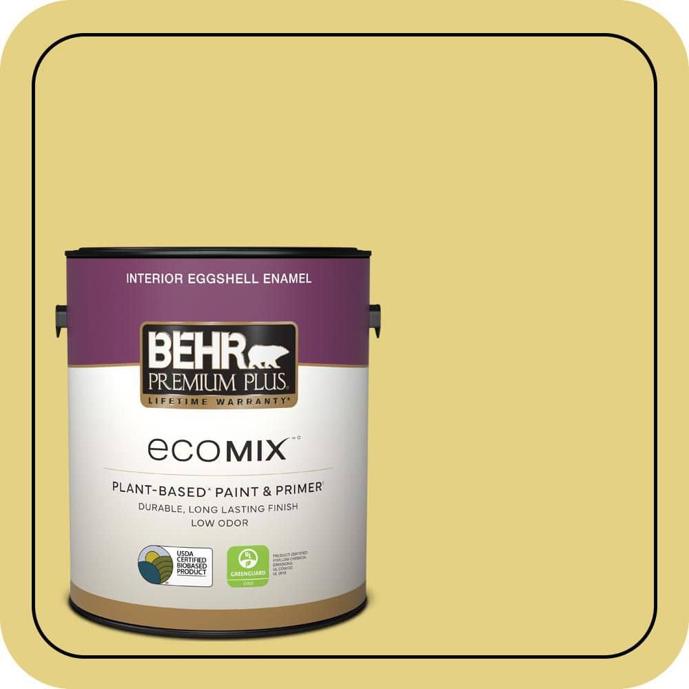 1 gal. #P330-4 Starfruit Eggshell Enamel EcoMix Plant-Based Interior Paint & Primer price history on PriceWatchPro