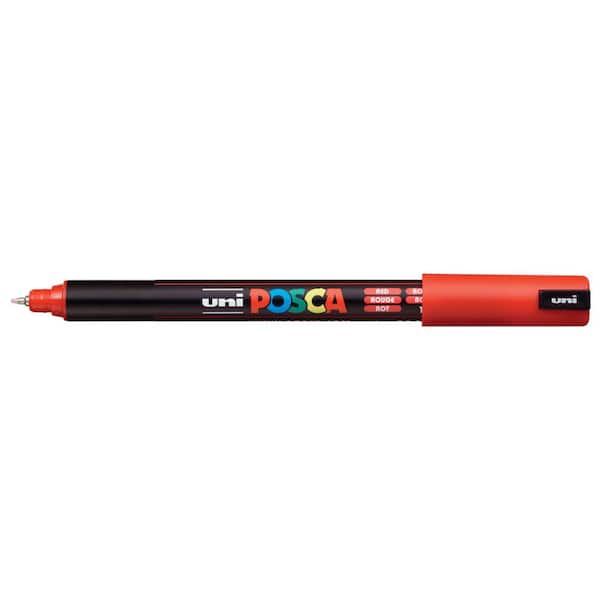 Posca PC-1MR Ultra-Fine Red Paint Marker