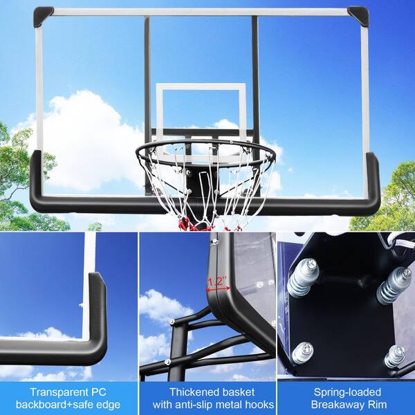 Winado 7 ft. to 10 ft. H Adjustable Basketball Hoop for Indoor/Outdoor Kids  Youth Playing 604339504446 - The Home Depot