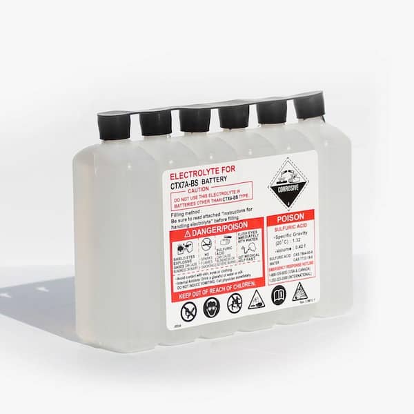 Exide SuperCrank Lead Acid 7A-BS Powersport Battery 7A-BS - The Home Depot