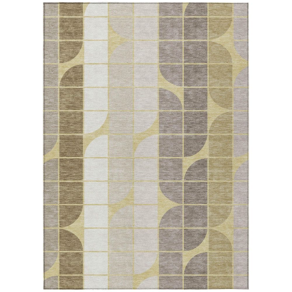 Chantille Machine Washable Indoor/Outdoor Abstract ACN2418 Wheat 10 ft. x 14 ft. Area Rug price history on PriceWatchPro