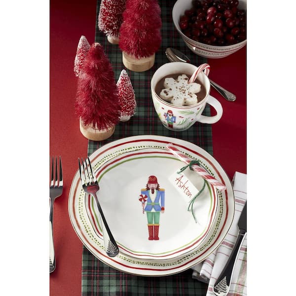 Lenox Nutcrackers White Accent Plate Set of4 896881 The Home Depot