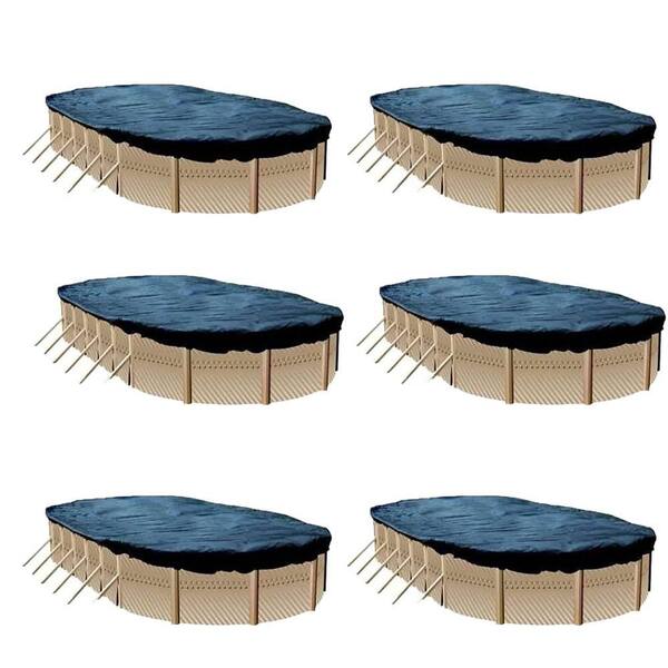 thumbnail image 2 of Blue Wave 15-ft X 30-ft Oval Leaf Net Above Ground Pool Cover 2 of 9