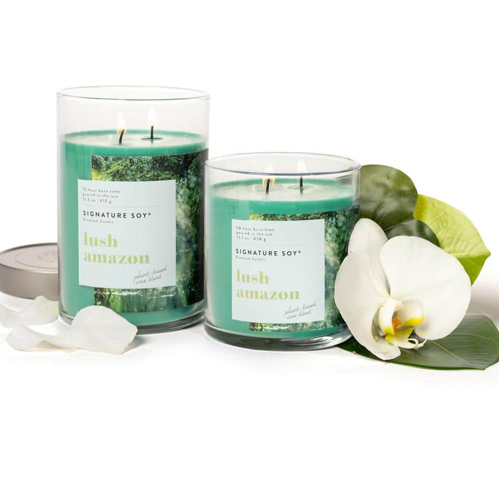 Green Soy Scented Jar Candle with Lid