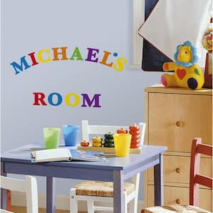 5 in. x 11.5 in. Express Yourself Primary Peel and Stick Wall Decal