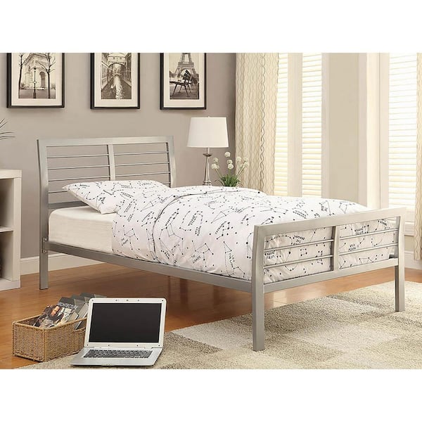 Cooper Silver Metal Frame Twin Platform Bed