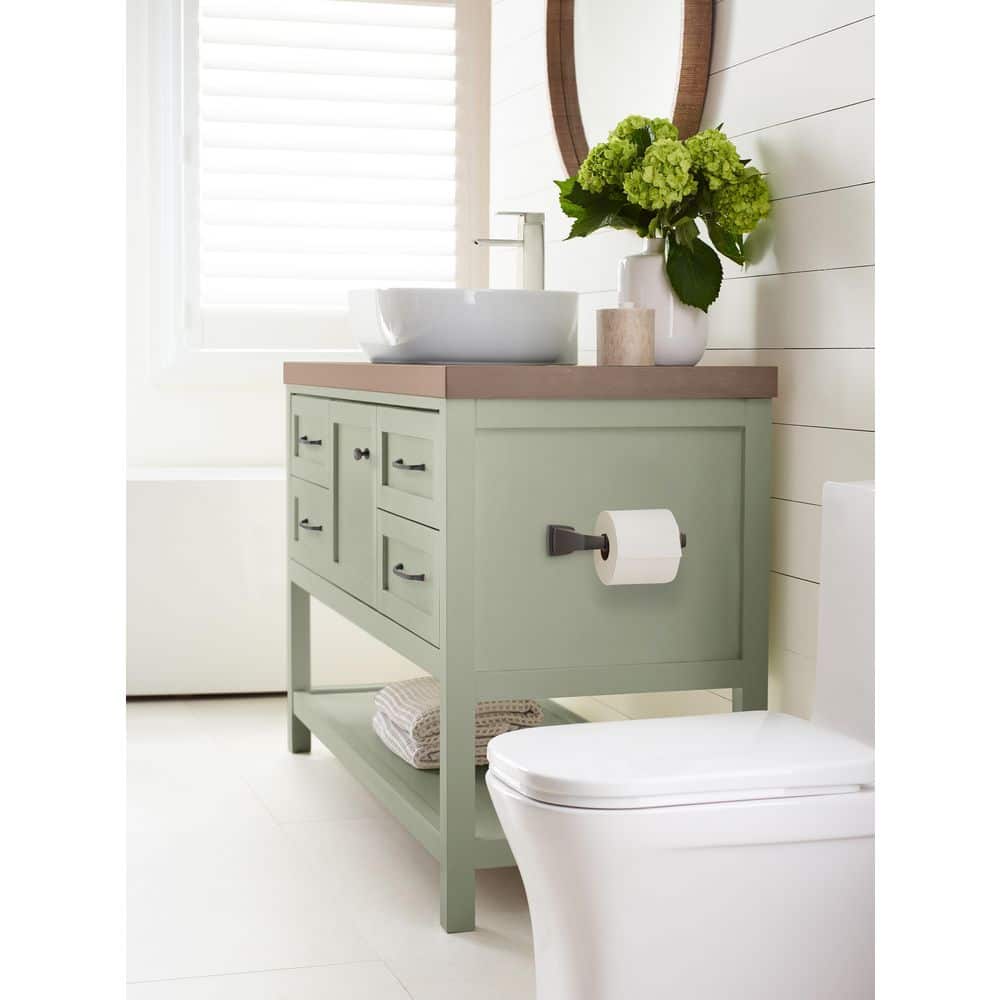 Oil-Rubbed Bronze Single Post Toilet Paper Holder