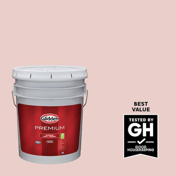 Glidden Premium 5 gal. PPG1065-3 Honeysweet Semi-Gloss Interior Latex Paint
