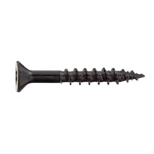 #10 x 1-1/2 in. Black 6-Lobe Torx Drive Exterior Flat Head Multi-Material Screw 1 lbs. -Box (122-Piece )