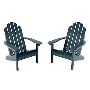 Classic Westport Federal Blue Recycled Plastic Set of 2 Adirondack Chair