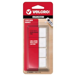 7/8 in. Sticky Back Squares in White (20-Pack)