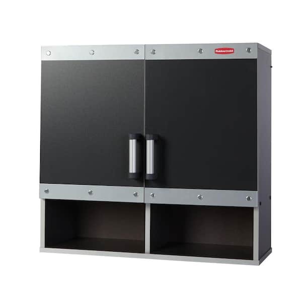 https://images.thdstatic.com/productImages/d490ed00-3e46-49b4-a33f-6ec0525b760e/svn/black-finish-with-gray-metal-trim-rubbermaid-wall-mounted-cabinets-fg5m1600cslrk-64_600.jpg