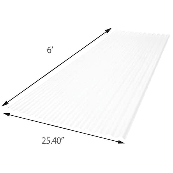 Sunsky 25.40 in x 6 ft. 2.67 LP Corrugated Polycarbonate Roof