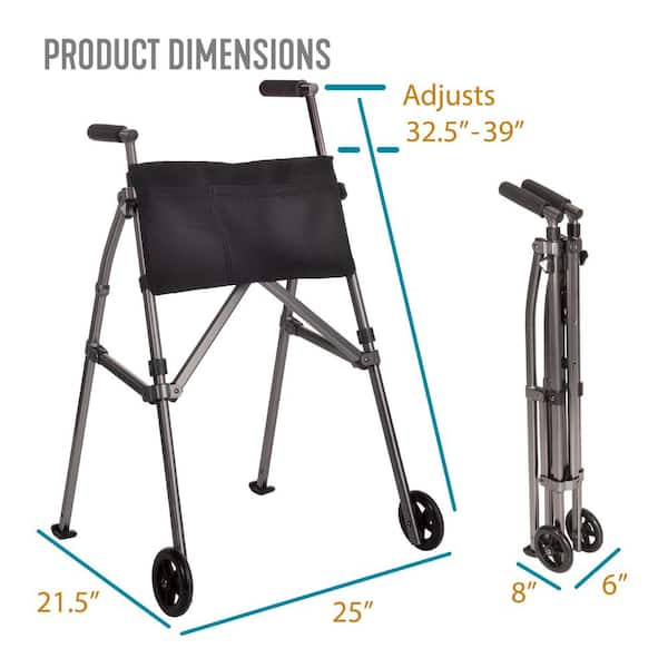 EZ Fold-N-Go Walker - Folding Walker for Seniors