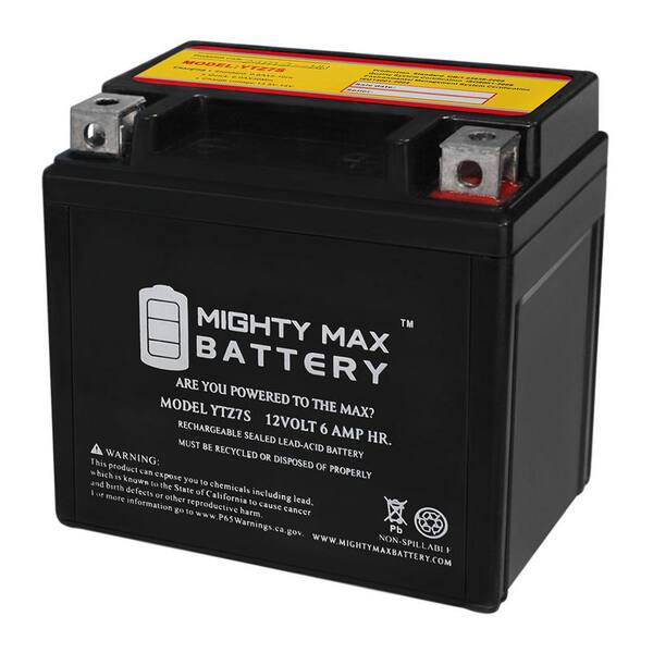 MIGHTY MAX BATTERY YTZ7S 12V 6AH Replacement Battery for Yamaha 250 WR250R, X 2008-2020