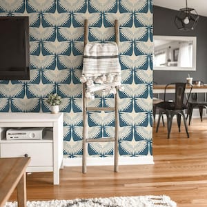 Genevieve Gorder Blue Peel and Stick Wallpaper (Covers 28 sq. ft.)