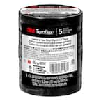 Temflex 3/4 in. x 60 ft. 1700 Electrical Tape Black (5-Pack)