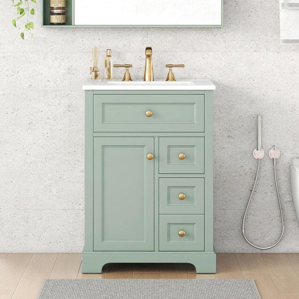 Staykiwi 24 in. W x 18.3 in. D x 34 in. H Single Sink Freestanding