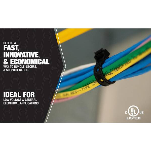 Southwire Heavy Duty Cable Ties - 11-Inch 50 Lb Test Zip Ties For Indoor & Outdoor Use (Pack Of 100)