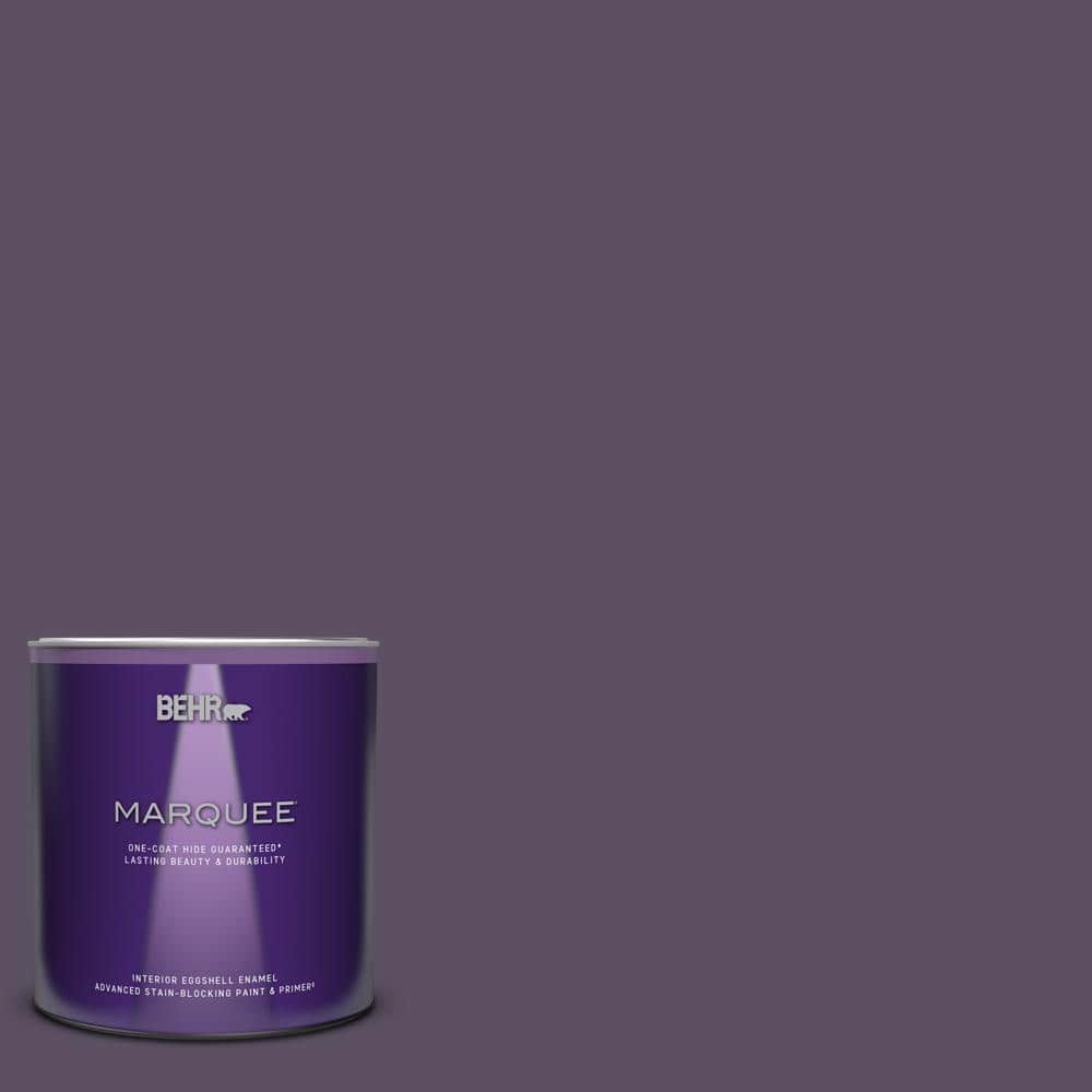 BEHR MARQUEE 1 qt. 660F7 Napa Grape Eggshell Enamel Interior Paint