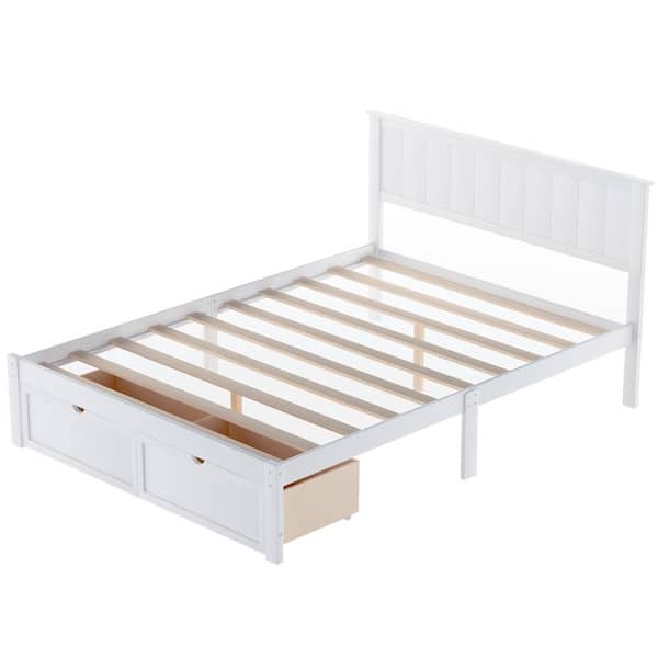 【for lynn様】オーダー品 Harper & Bright Designs Modern White Wood Frame Full Size