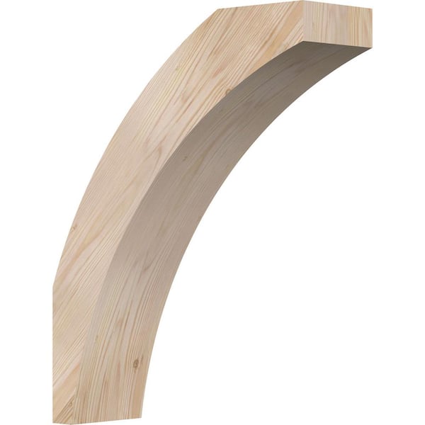 Ekena Millwork 5 1/2"W x 18"D x 22"H Thorton Smooth Knee Brace, Douglas Fir