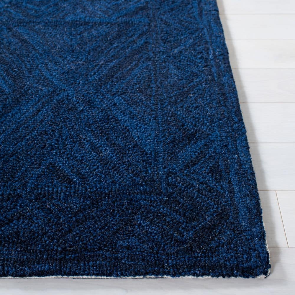 Metro Blue Hand-Tufted Wool 3' x 5' Area Rug