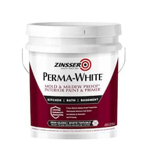 Perma-White 5 gal. Mold & Mildew-Proof Semi-Gloss Interior Paint