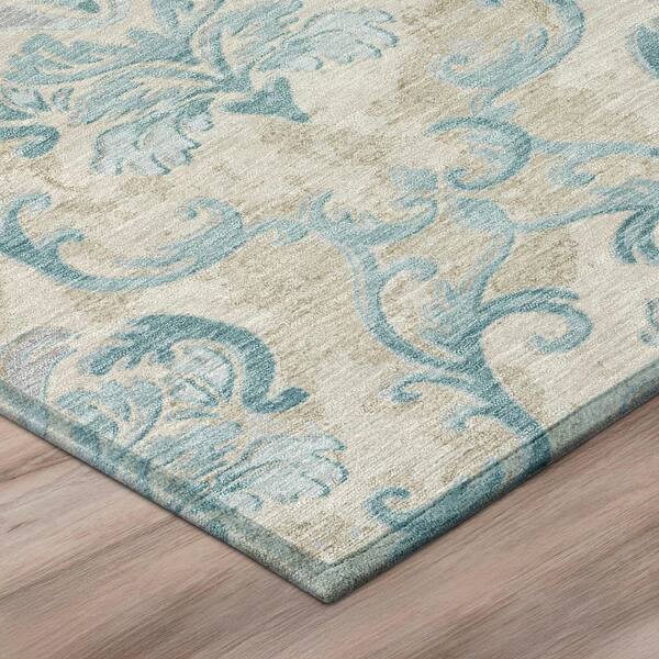 Chantille Machine Washable Indoor/Outdoor Abstract ACN3167 Linen 3 ft. x 5 ft. Area Rug