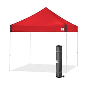 Vantage Series 10 ft. x 10 ft. Red Instant Canopy Pop Up Tent with Roller Bag