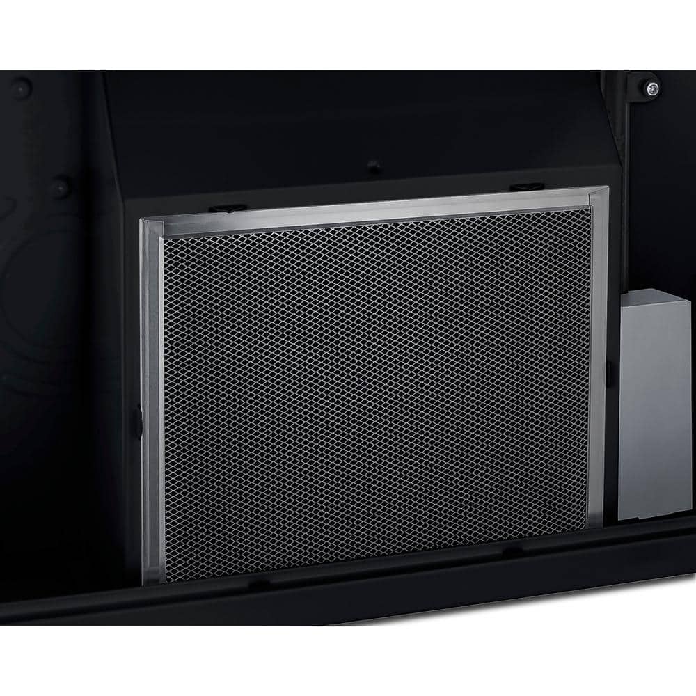Black Stainless Steel Convertible Under Cabinet Range Hood