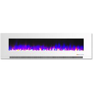 Northwest 54 In Stainless Steel Electric Fireplace With Wall Mount And Remote Silver M022000 The Home Depot Northwest 54 In Stainless Steel, Northwest 54 In Stainless Steel Electric Fireplace With Wall Mount And Remote Silver