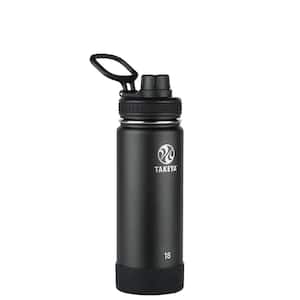 Actives 18 oz. Onyx Insulated Stainless Steel Water Bottle with Spout Lid