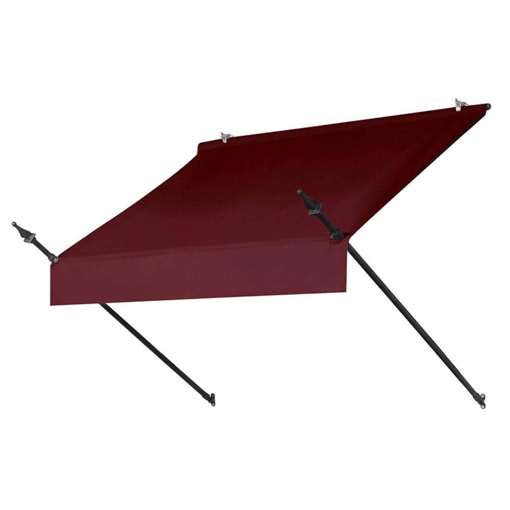 Awnings in a Box 4 ft. Designer Manually Retractable Awning (36.5 in. Projection) in Burgundy, Red -  3020766