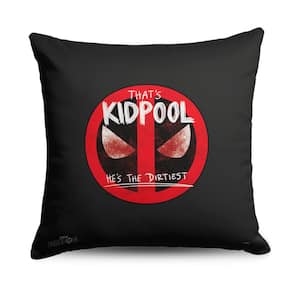 Marvels Deadpool 3 That's Kidpool Printed 18x18 Multicolor Throw Pillow