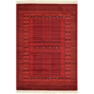 Tekke Roosevelt Red 4' 0 x 6' 0 Area Rug