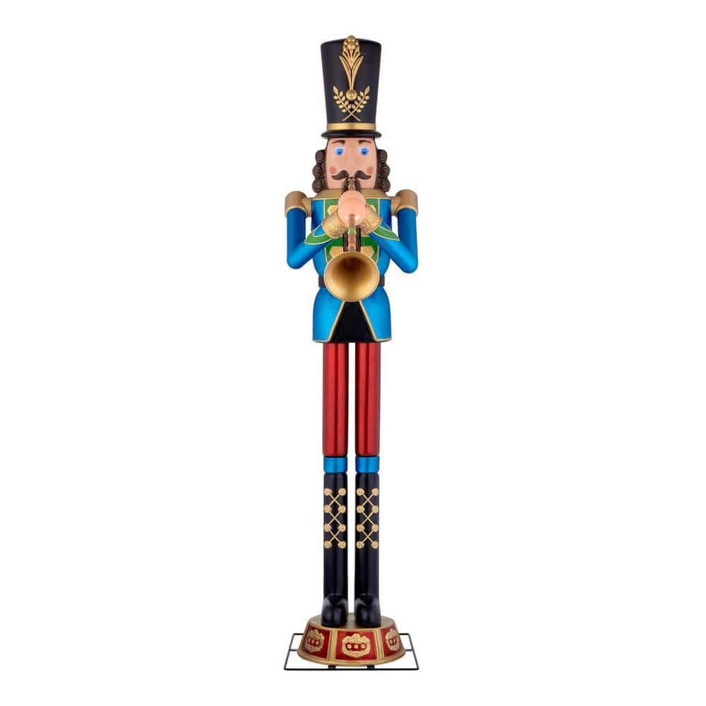 home accents holiday 9 ft warm white led nutcracker