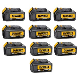 20V MAX Premium Lithium-Ion 3.0Ah Battery Pack (10-Pack)