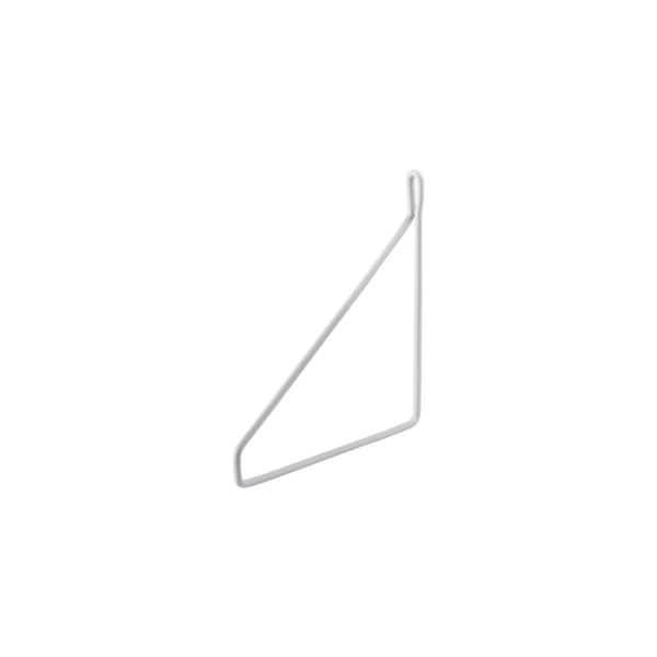 FIL 8.3 in. White Steel Shelf Bracket
