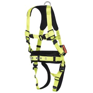 PeakPro Plus 1D Medium Class A Fall Protection Safety Harness with Trauma Strap