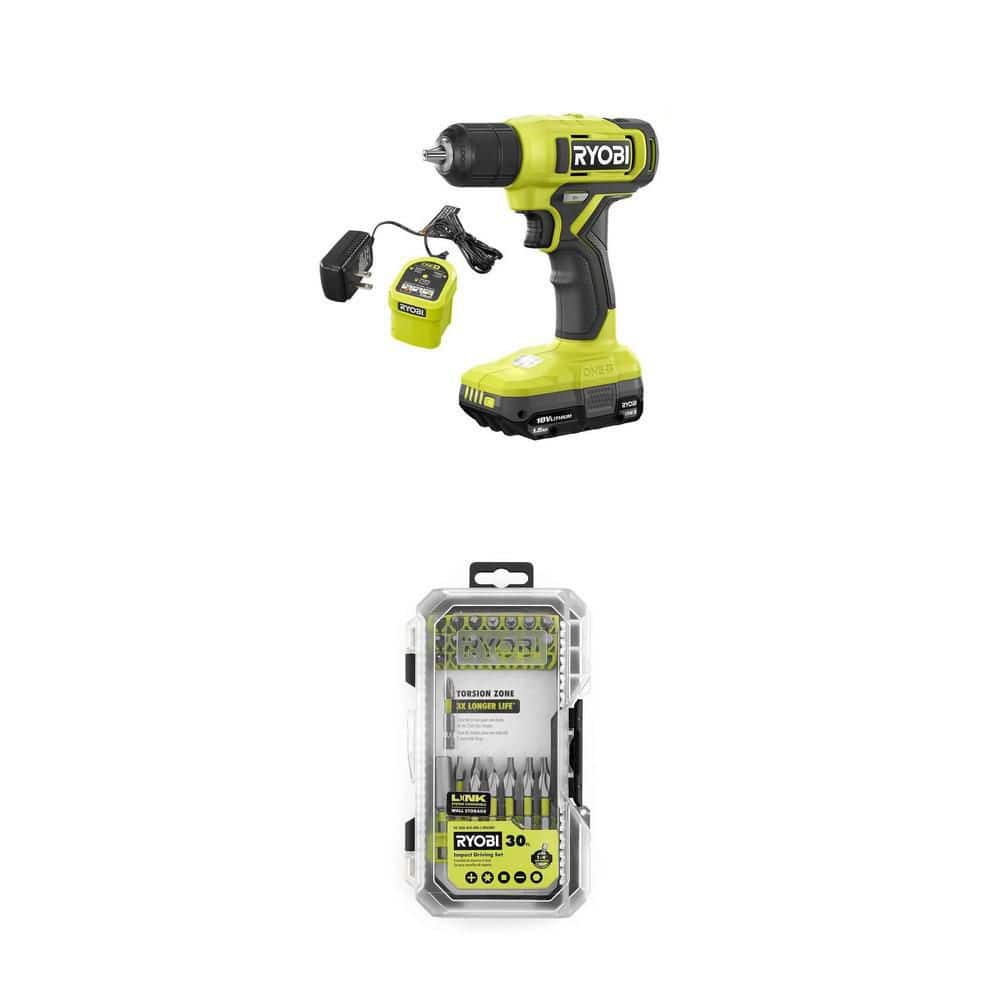 電動リール＆ロッドセット RYOBI RYOBI ONE+ 18V Cordless 3/8 in. Drill/Driver Kit with 1.5 Ah