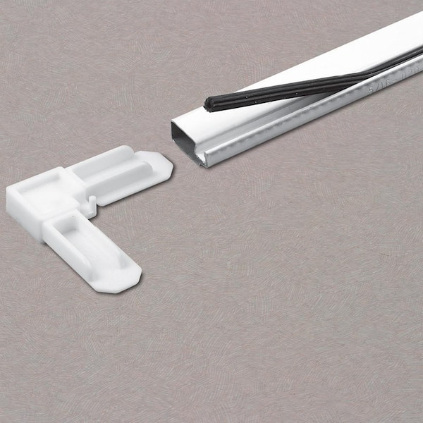3/8 in. x 3/4 in. White Plastic Screen Frame Corner (100-Pack)