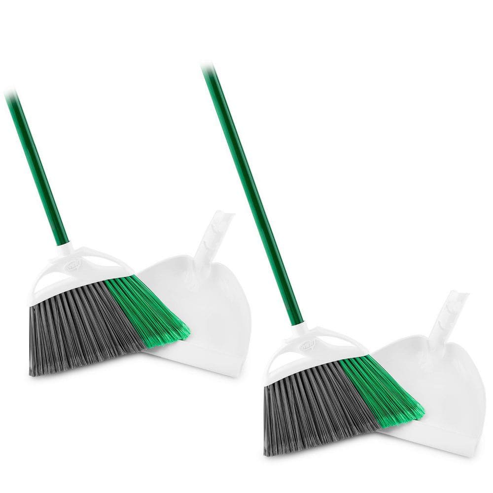 Libman 13 in. Smooth Surface Push Broom with Steel Handle 1140 - The Home  Depot